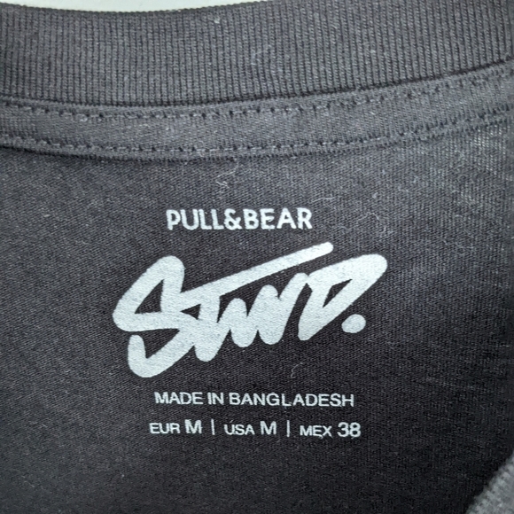 PULL&BEAR Unisex Los Angeles Graphic T-shirt Size Medium - Picture 3 of 5